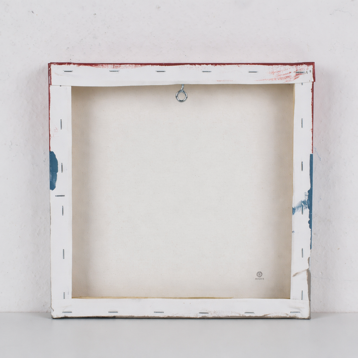 Hedendaags schilderij 'Quand la marée monte' – door Atelier S./ 29 x 29 x 3,5 cm