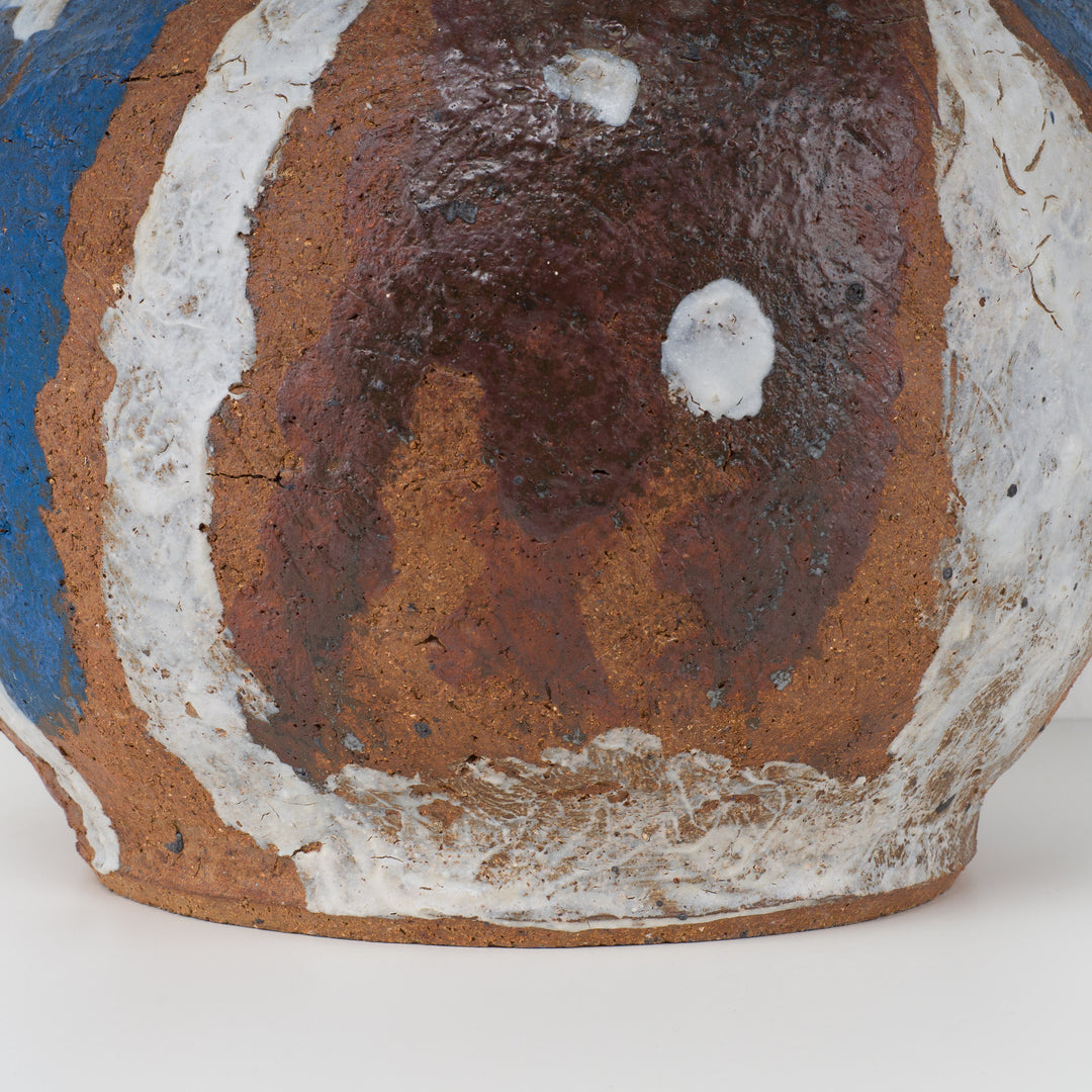 Grote authentieke terracotta vaas uit Zuid-Amerika