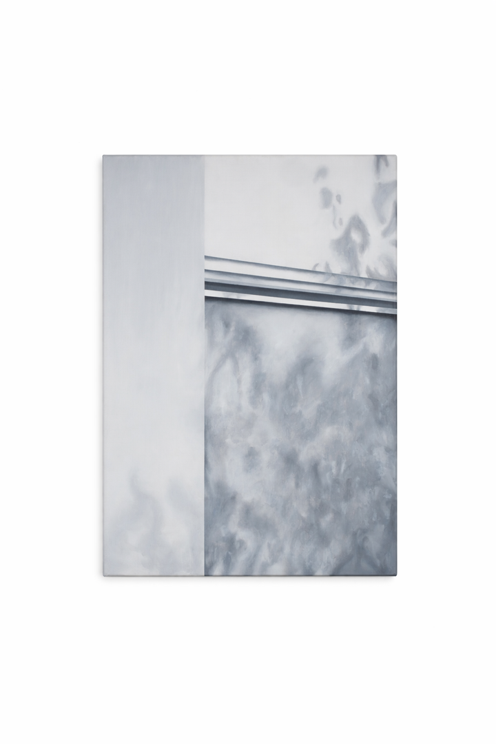 Schilderij “Architectural Silence nr. 12” – Vervagende grenzen tussen binnen en buiten | Monique Coppieters