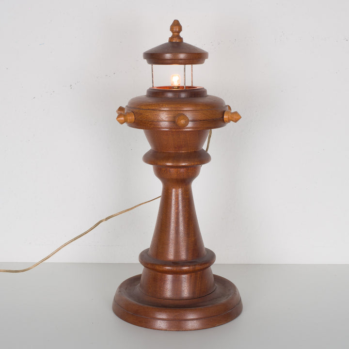 Wooden table lamp – Lighthouse
