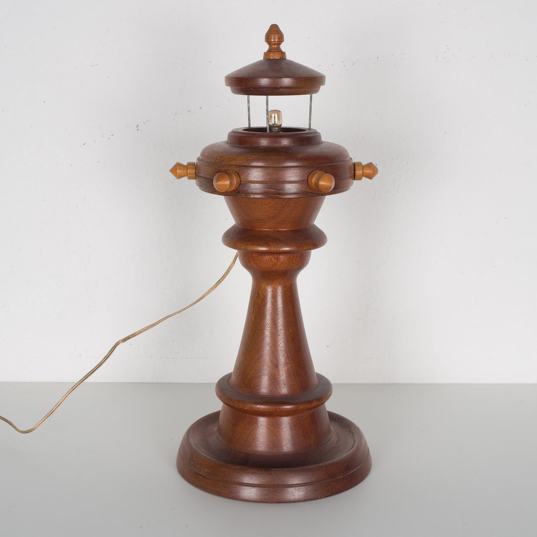Wooden table lamp – Lighthouse