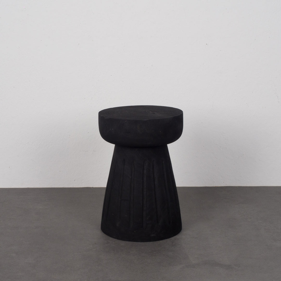 Special modern black wooden stool