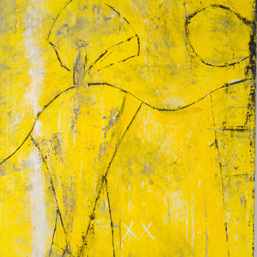 'Happy Connect' by Linda Hosten – 100x69.5x1.5 cm – signed