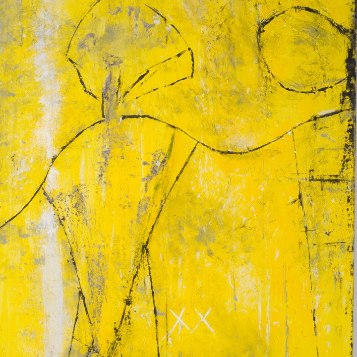 'Happy Connect' by Linda Hosten – 100x69.5x1.5 cm – signed