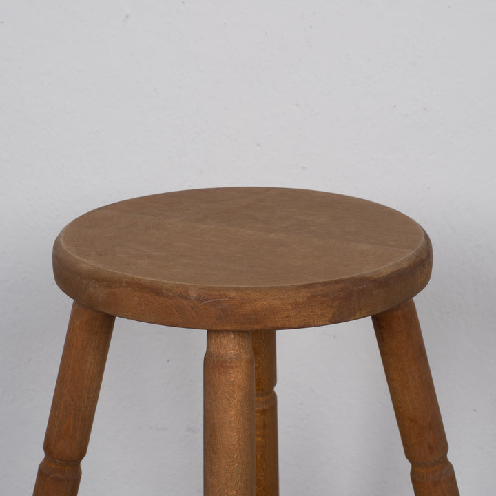 Oak wooden stool