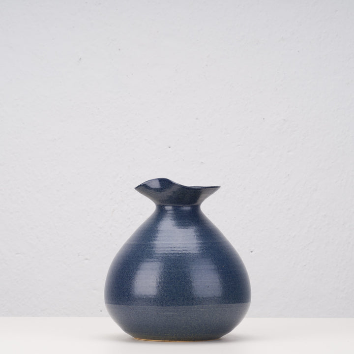 Blue handmade ceramic vase