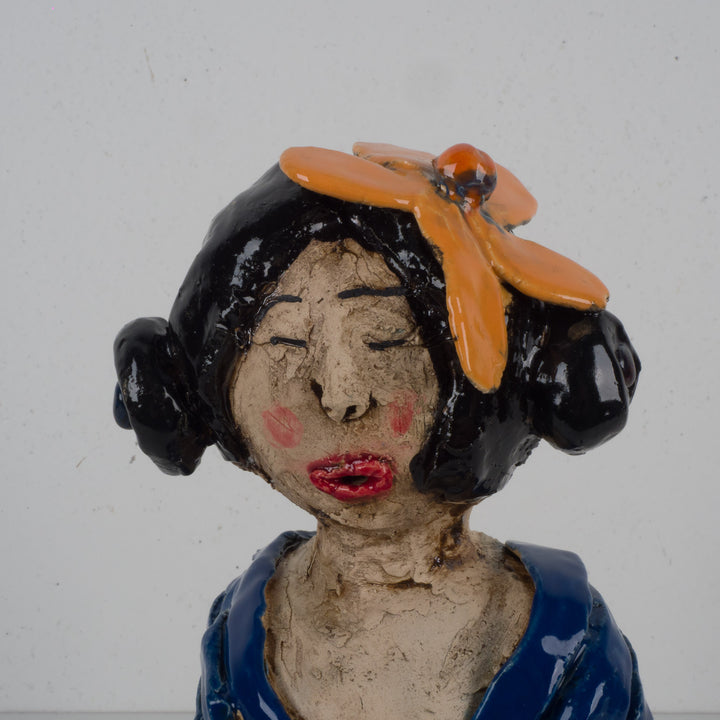 Keramisch Beeld Japanse Vrouw / Geisha – 14 x 12 x 32,5 cm