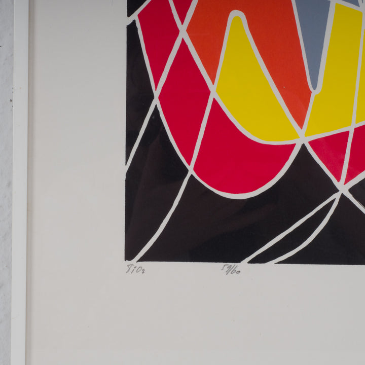 Lithografie 'Compositie in Evenwicht' door Ed Cafmeyer