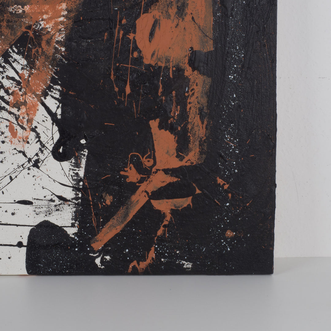 Groot Abstract Expressionistisch Schilderij op Paneel – 95 × 87 × 1,5 cm