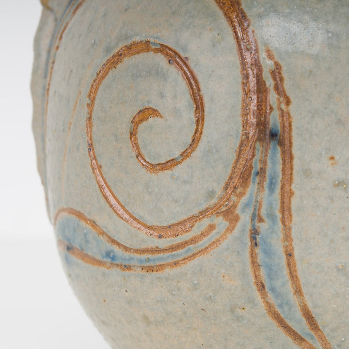 Decorated Stoneware Jug – Bouffioulx Ceramics by E. Aubry