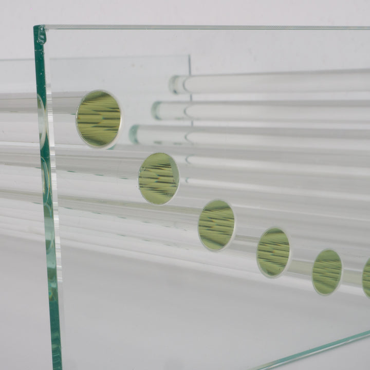 Square design bowl with tubular beams