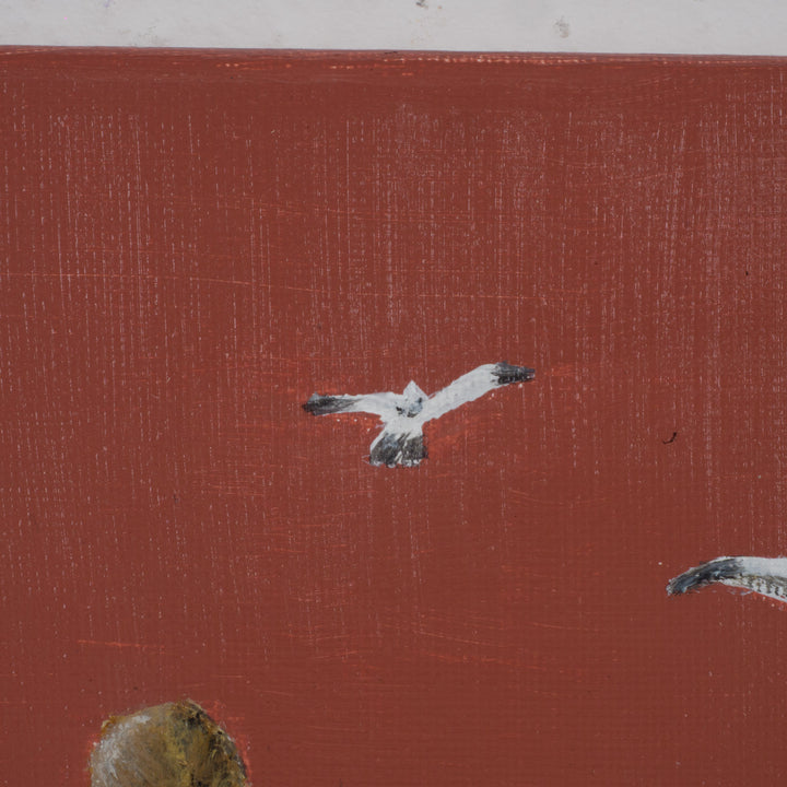 Hedendaags schilderij 'Quand la marée monte' – door Atelier S./ 29 x 29 x 3,5 cm