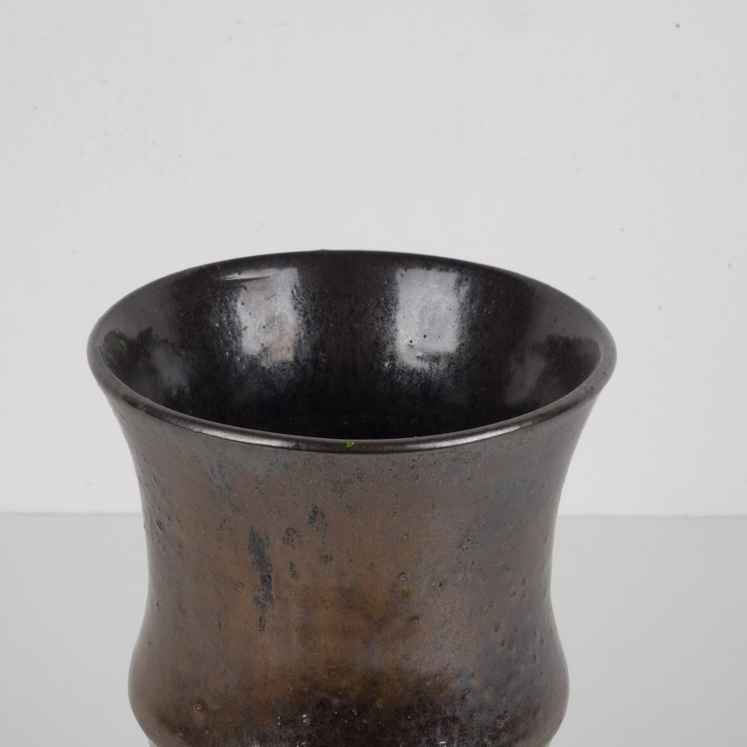 Vintage keramische vaas met luster glazuur – RW Handwerk – 20 cm