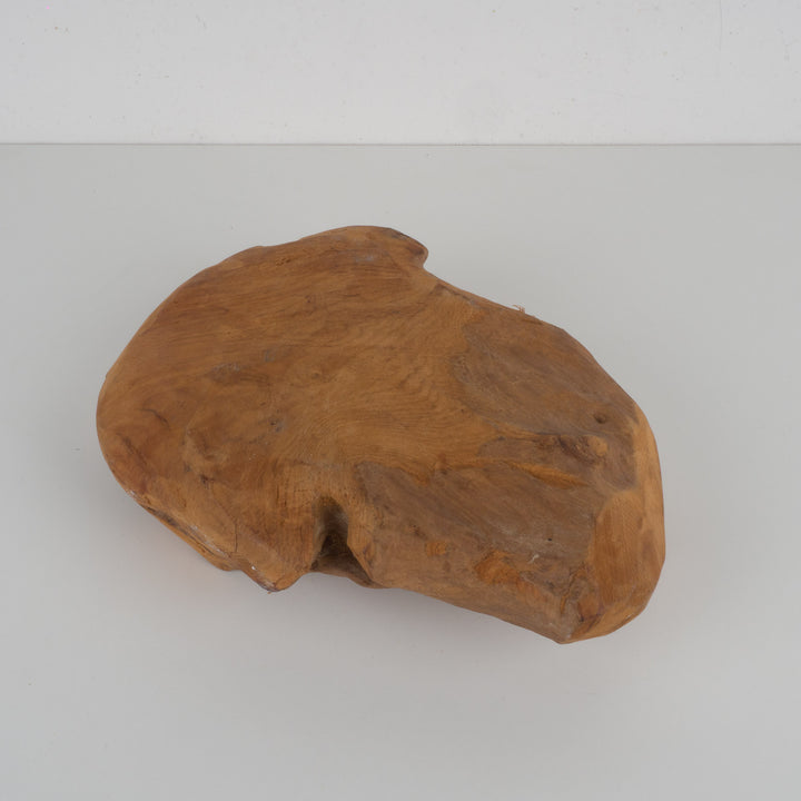 Authentieke teakhouten schaal – Organische naturelle vorm