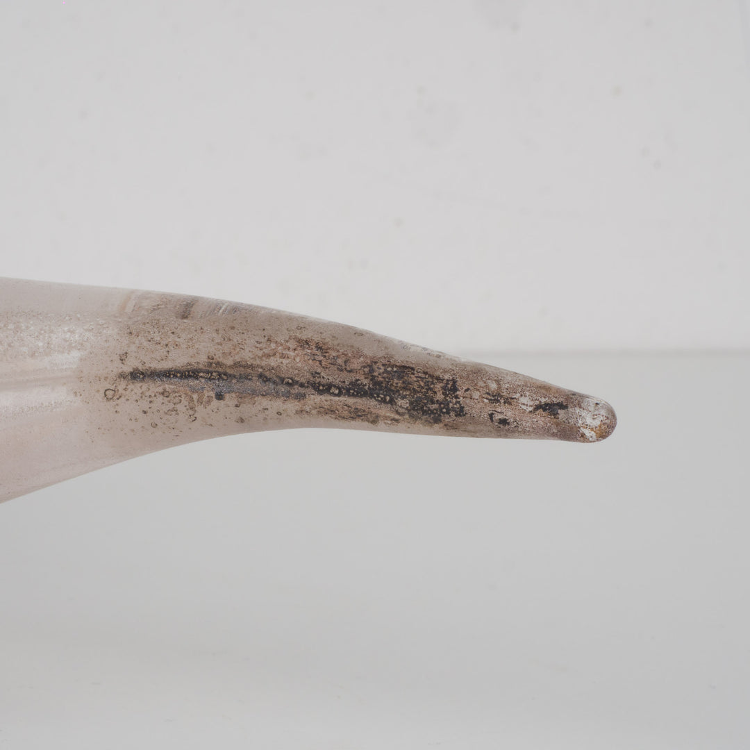 Murano vogel in bordeaux mat glas – Cenedese Murano