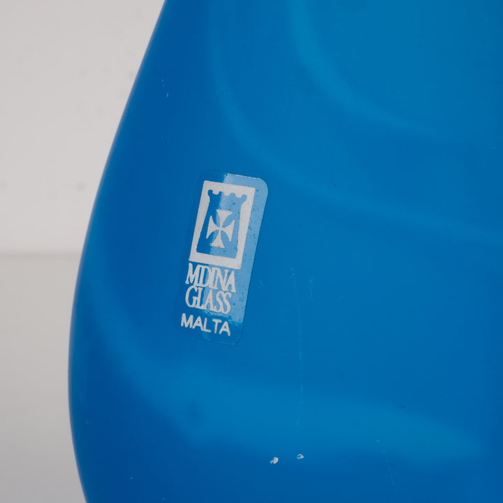 Mdina Glass – Sculptural Blue Vase