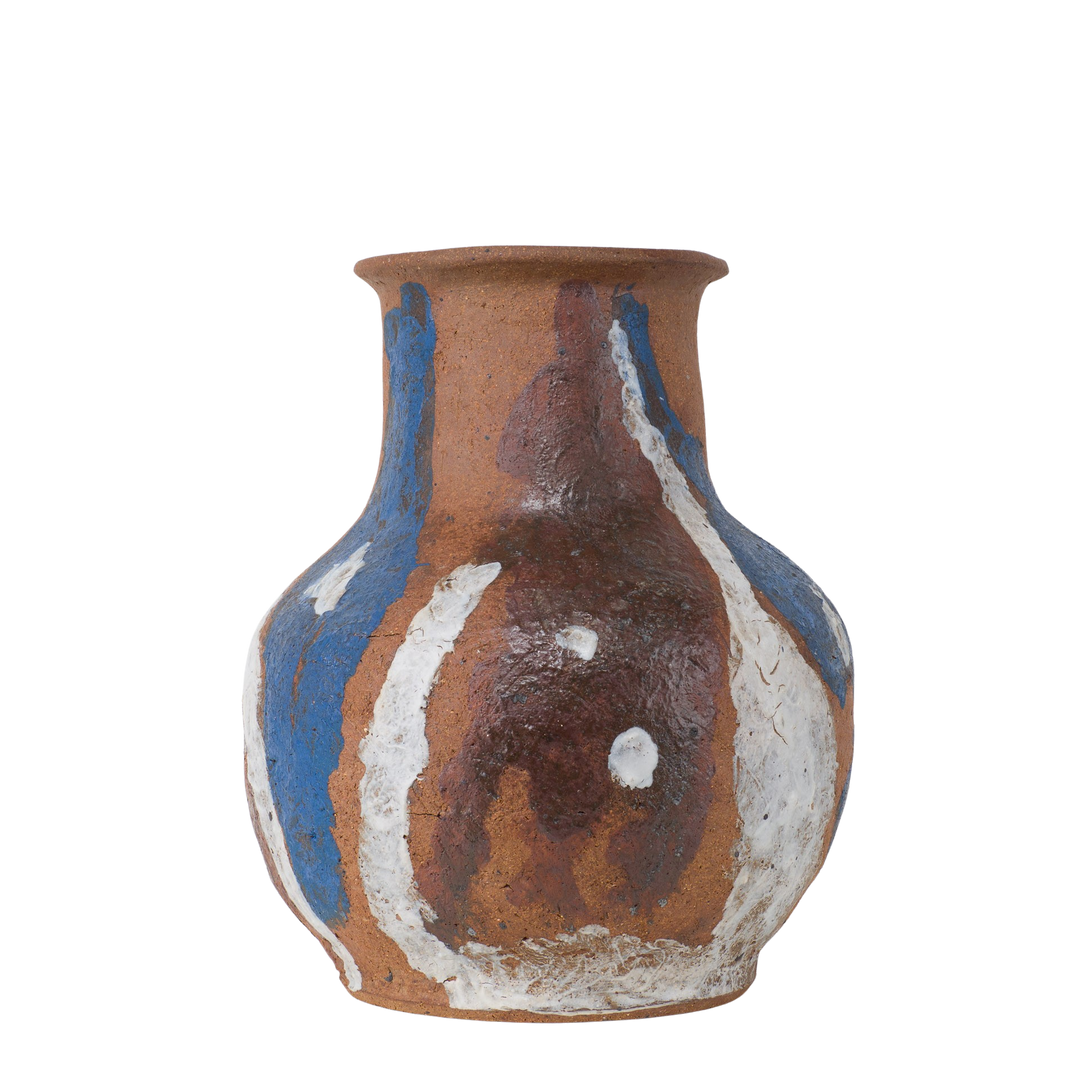 Grote authentieke terracotta vaas uit Zuid-Amerika