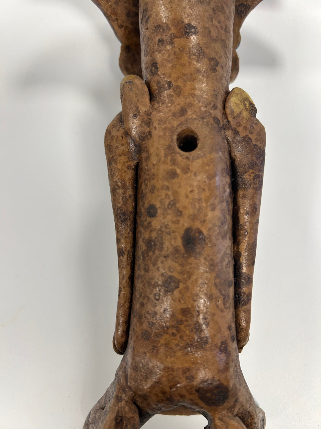 Flute in the shape of a polychrome statue from Mexico