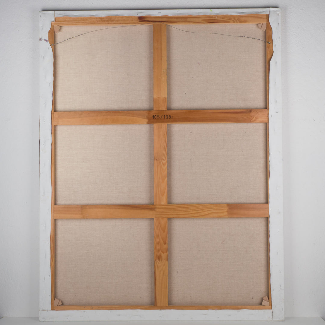 Expressief Portret door Piet Lemahieu – 108 × 138 × 2,5 cm
