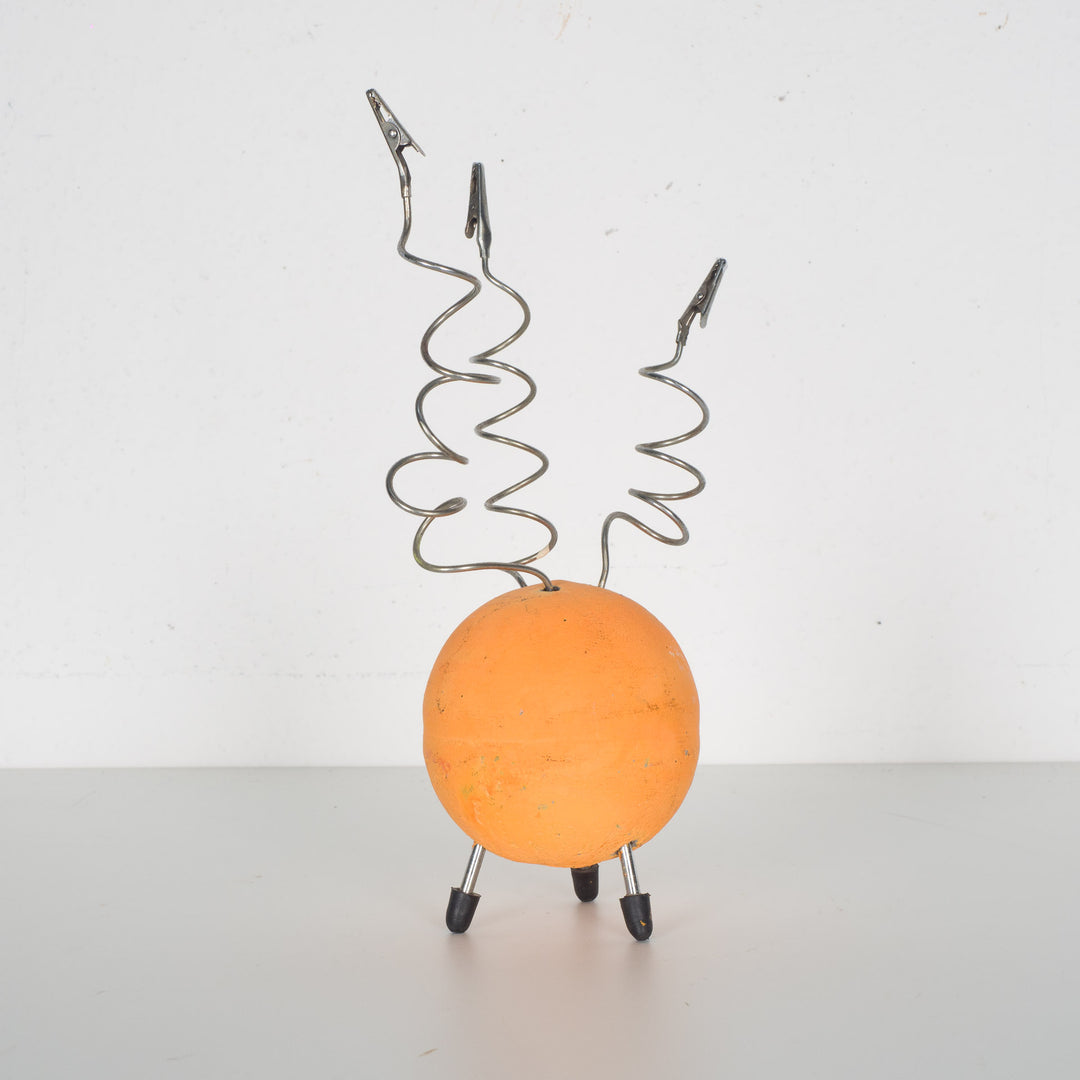 Photo holder in neon orange