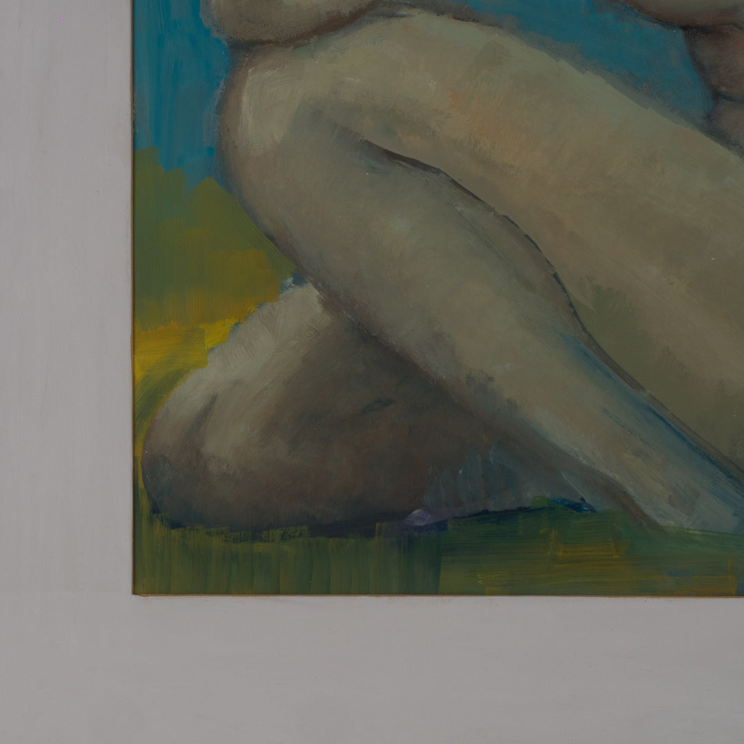 Gouache of a naked woman by Liesbet Verheyen