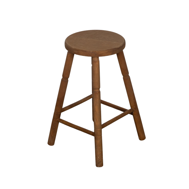 Oak wooden stool