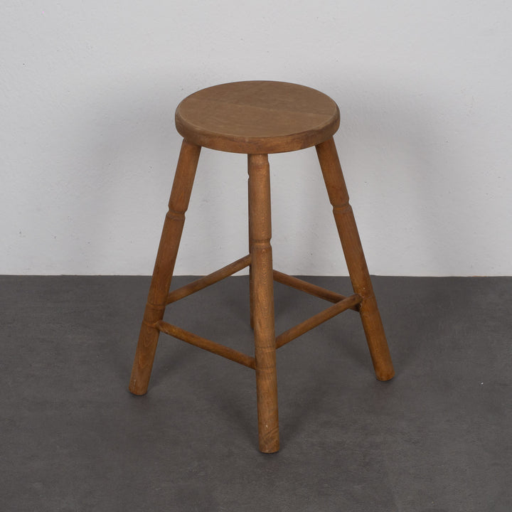 Oak wooden stool