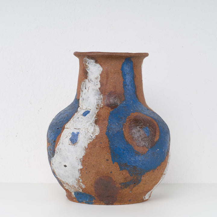 Grote authentieke terracotta vaas uit Zuid-Amerika