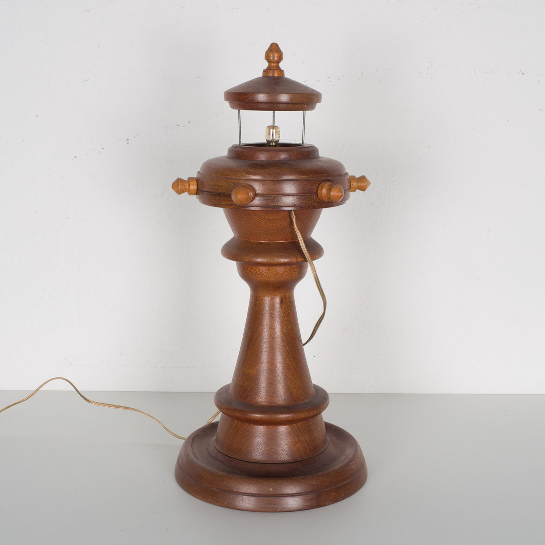 Wooden table lamp – Lighthouse