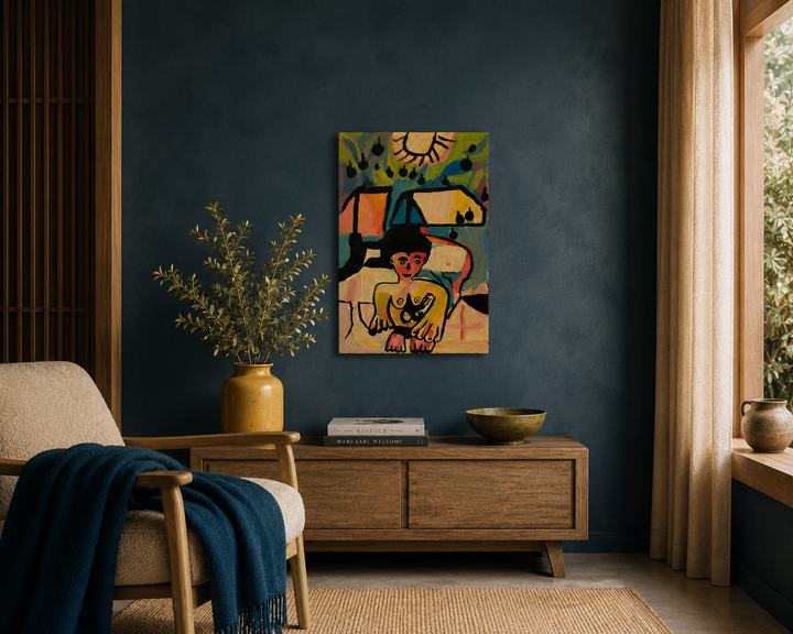 ’t Volk’ – Schilderij door Dominique Beun (2018) / 120x75cm