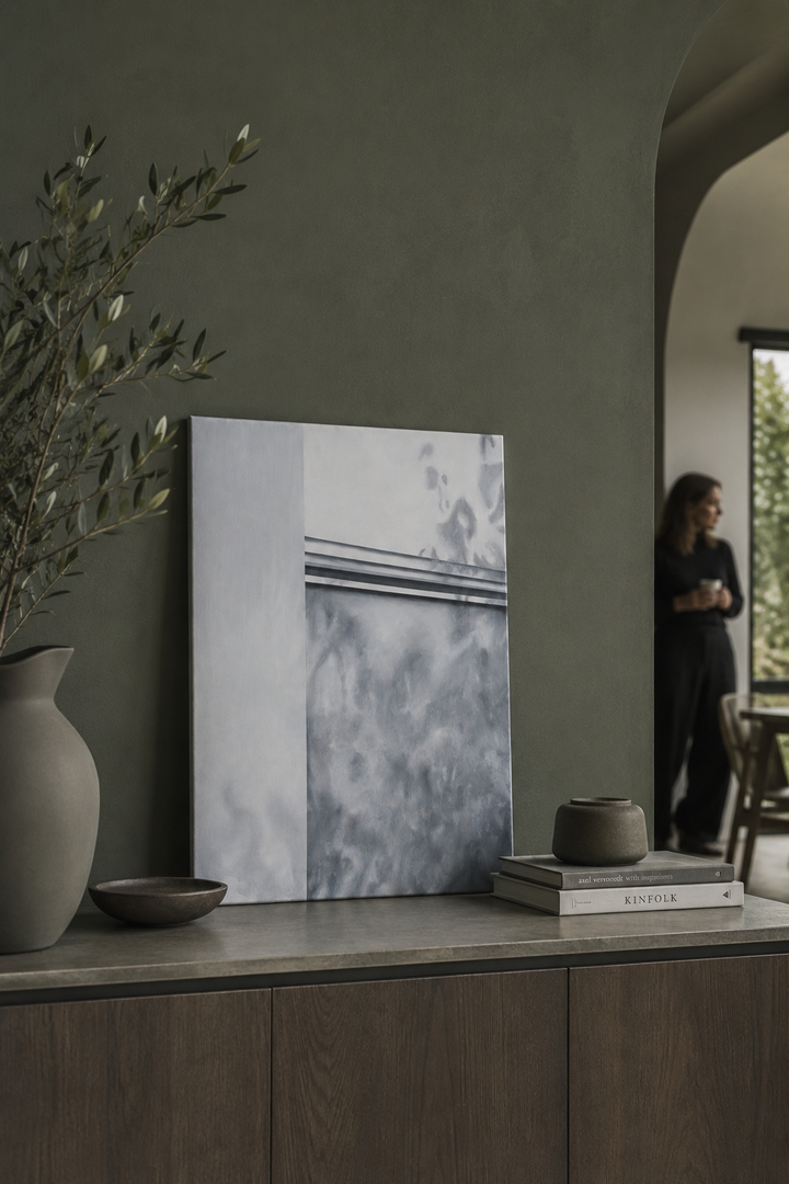 Schilderij “Architectural Silence nr. 12” – Monique Coppieters /70,5x50,5cm