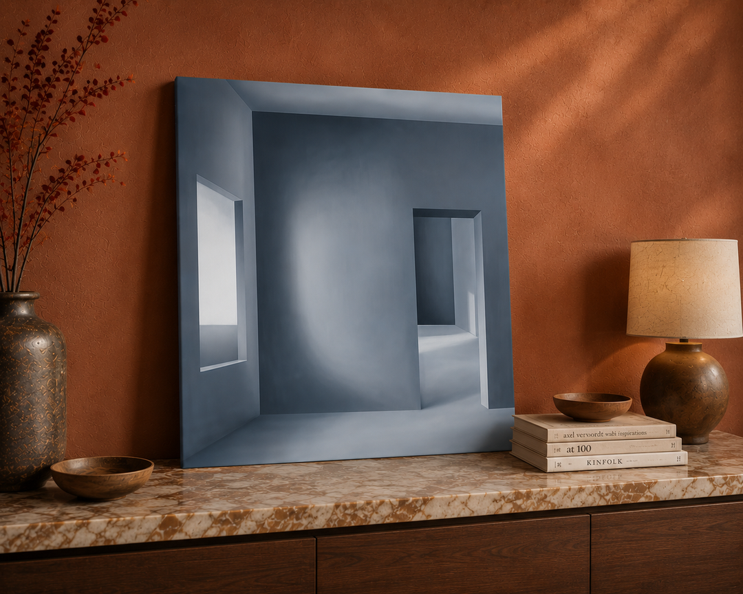 Schilderij “Architectural Silence 13” – Minimalistische architecturale kunst | 50,5 x 70,5 cm