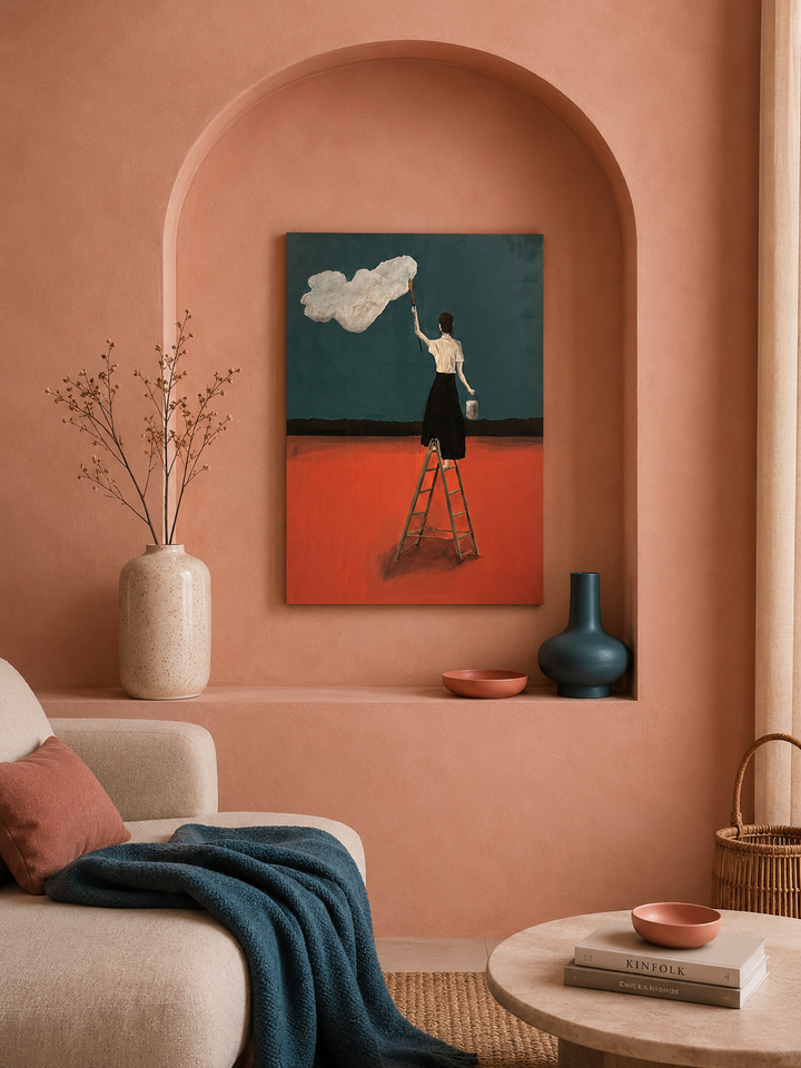 Schilderij "Schilder van Dromen" – 60 × 80 × 4 cm – Atelier S.