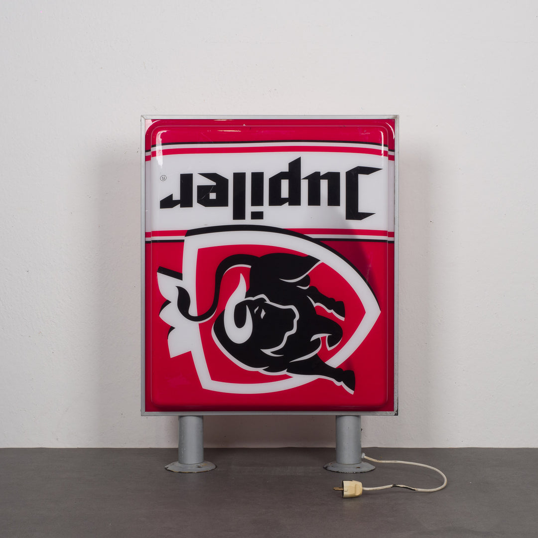 Facade neon sign for Jupiler beer