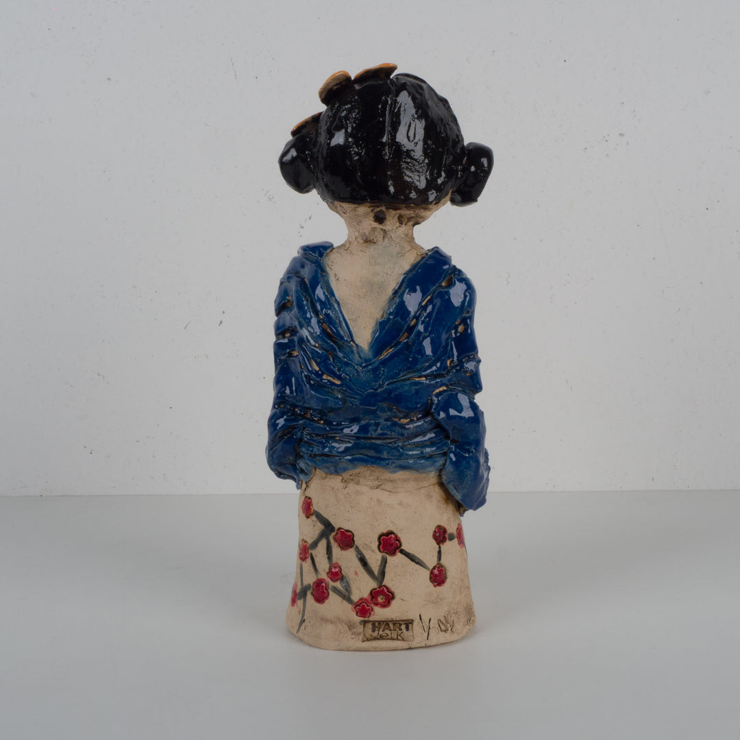 Keramisch Beeld Japanse Vrouw / Geisha – 14 x 12 x 32,5 cm