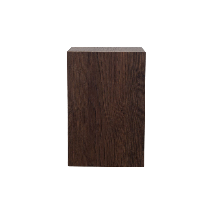 Small wooden base in brown laminate