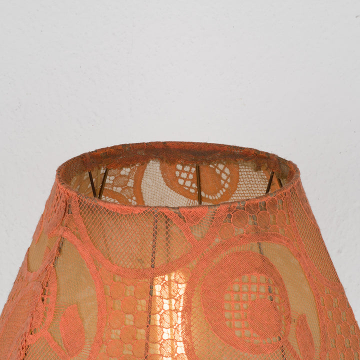 Lamp from the 1940s with fabric shade