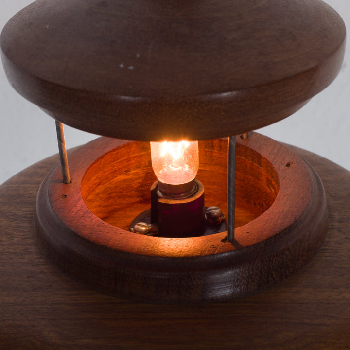 Wooden table lamp – Lighthouse