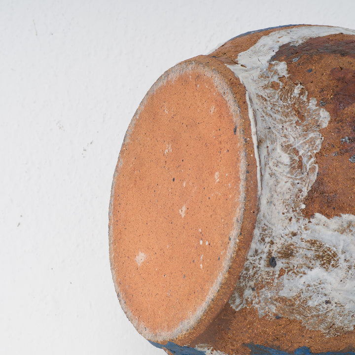 Grote authentieke terracotta vaas uit Zuid-Amerika