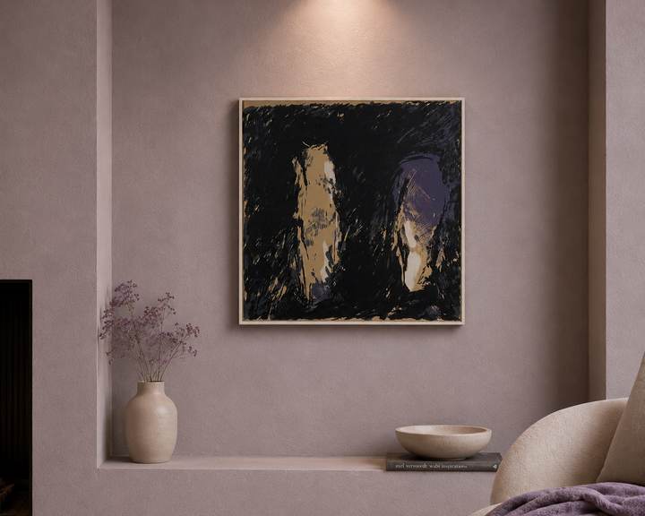 Seriegrafie uit de jaren 90 - gesigneerd Pattyn P / 65 x 63 x 2,5 cm i