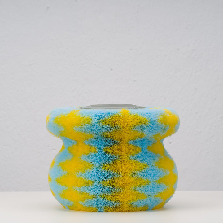 Fun colorful vase in brush shape