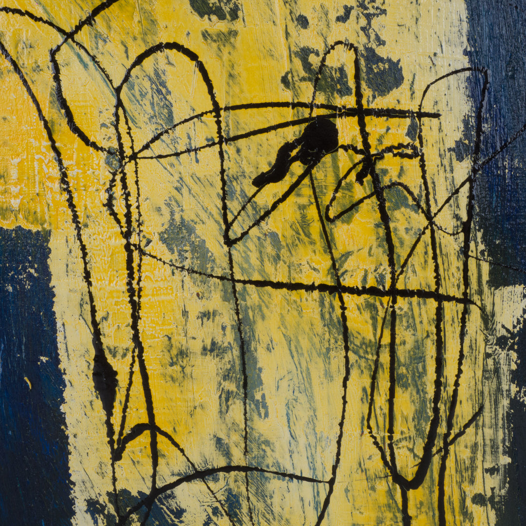 Hedendaags abstract schilderij – Linda Hosten - 31,5 x 25,5 x 3,5 cm