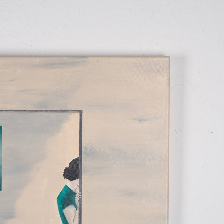 Subtiele verstilling – schilderij van Atelier S - 80x80,5cm