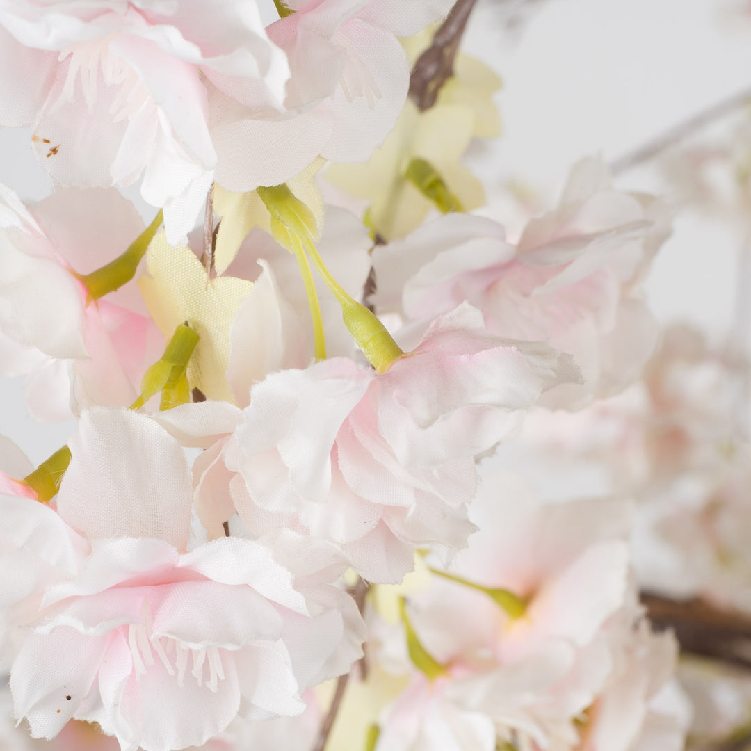 Atmospheric large light pink fake lime blossom tree with lighting (180 cm high, 1 m wide)