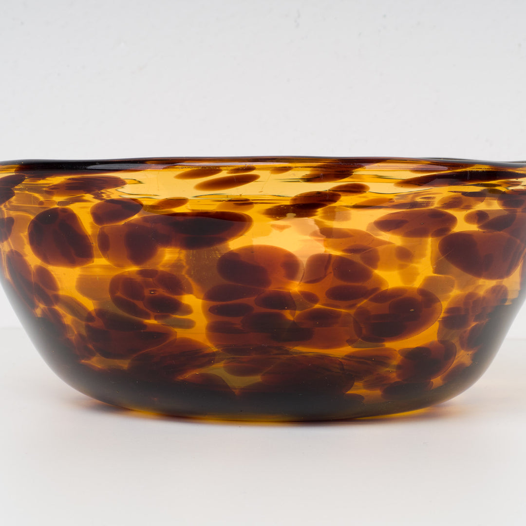 Large Mouth-blown Turtle Motif Bowl – Unique and Charming