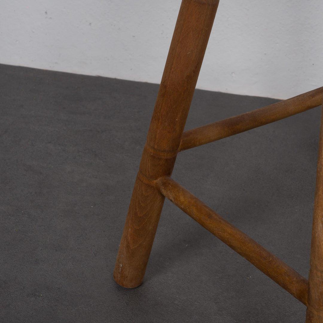 Oak wooden stool