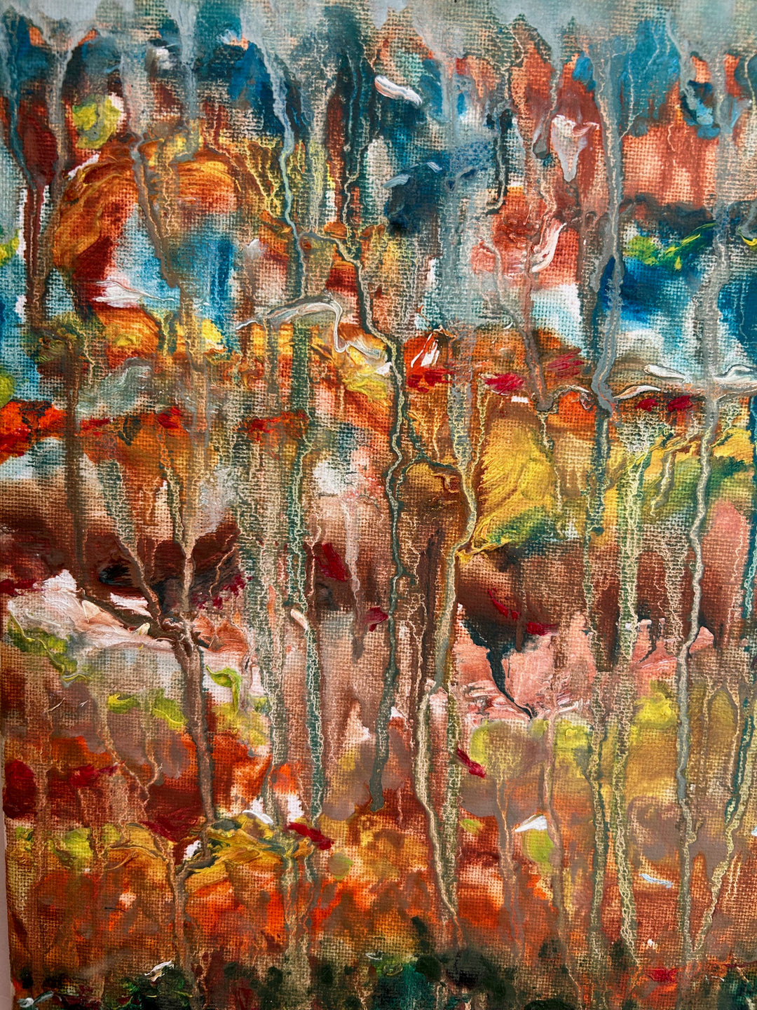 Schilderij Gumea – een landschap dat zachtjes wegvloeit