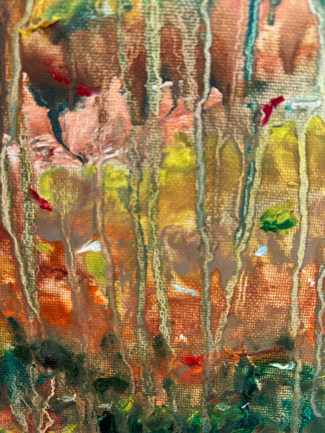 Schilderij Gumea – een landschap dat zachtjes wegvloeit