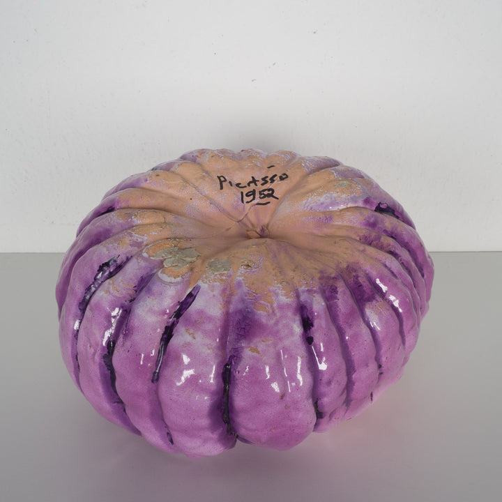 Playful ceramic pink pumpkin – handmade in 1952