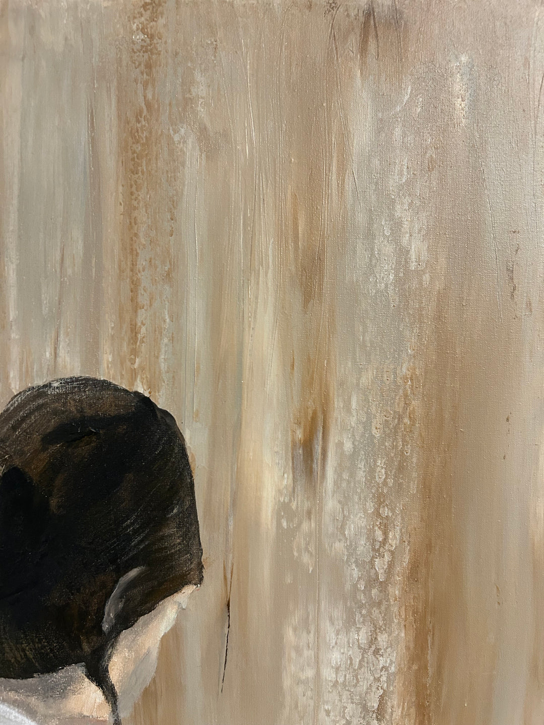Schilderij "Stilte tussen twee momenten - La Résonance" – 80 x 60 x 4 cm